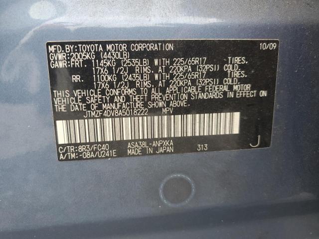 2010 TOYOTA RAV4 - JTMZF4DV8A5018222