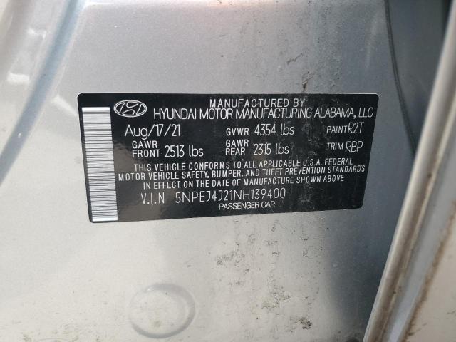 2022 HYUNDAI SONATA SEL - 5NPEJ4J21NH139400