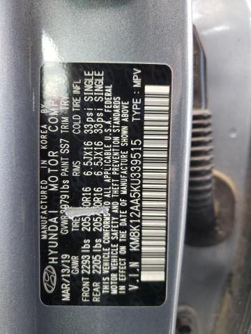 2019 HYUNDAI KONA SE KM8K12AA5KU339515