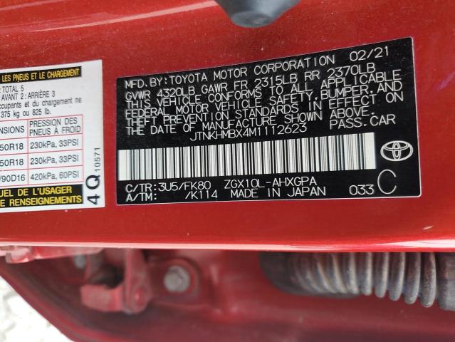 2021 TOYOTA C-HR XLE - JTNKHMBX4M1112623