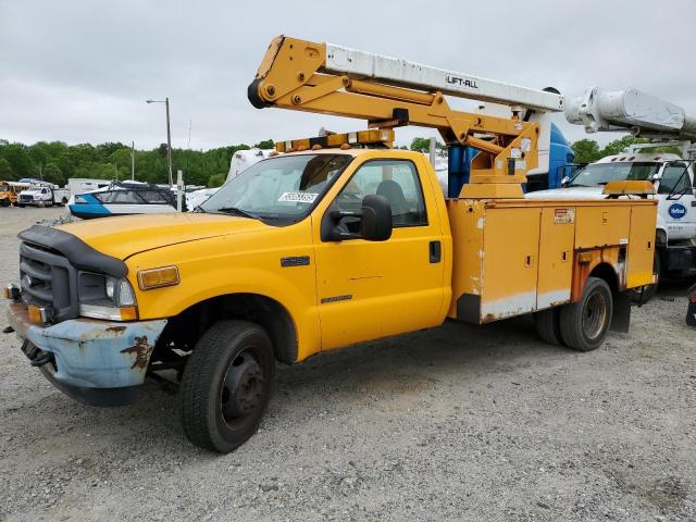 FORD F450 SUPER 2002 yellow chassis diesel 1FDXF46F72EC15229 photo #1