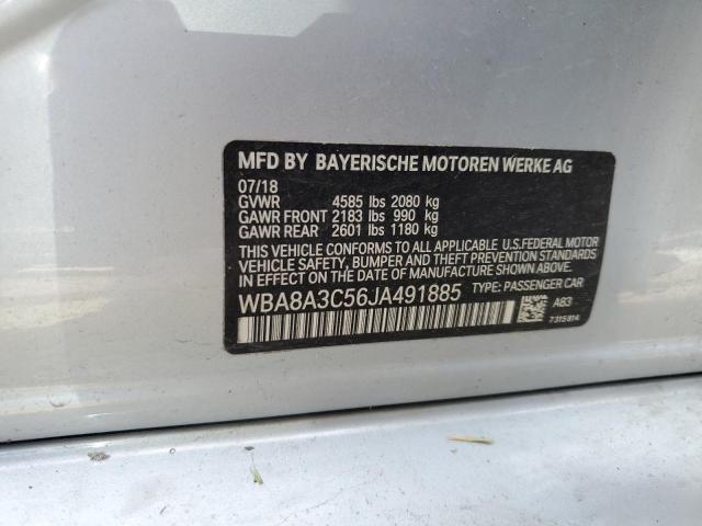 2018 BMW 320 XI WBA8A3C56JA491885
