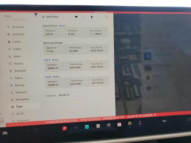 2021 TESLA MODEL S - 5YJSA1E52MF437103