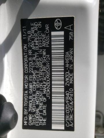 2011 TOYOTA PRIUS - JTDKN3DU9B5349124