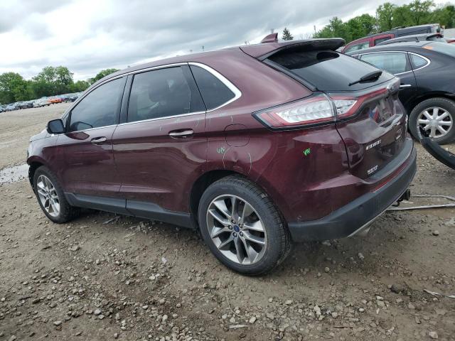 Vin: 2fmpk4k80hbc25706, lot: 55484485, ford edge titanium 20172