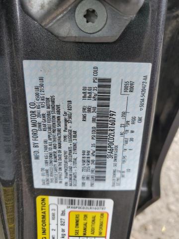 2020 FORD FUSION SEL - 3FA6P0CD2LR160797