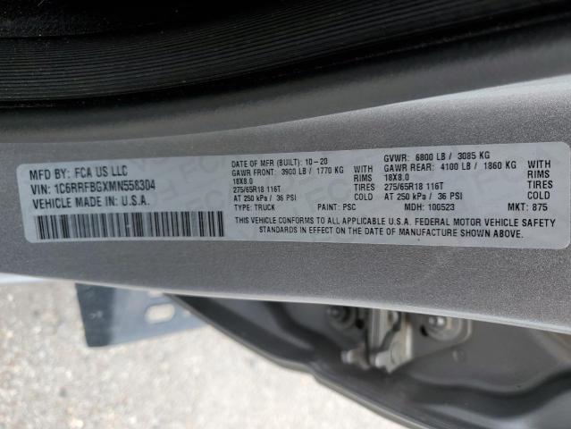 2021 RAM 1500 BIG H - 1C6RRFBGXMN558304
