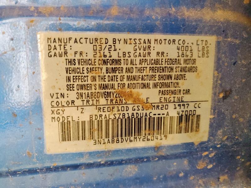 2021 NISSAN SENTRA SR - 3N1AB8DV6MY260419
