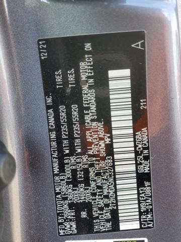 2022 LEXUS RX 350 2T2HZMDA5NC327683