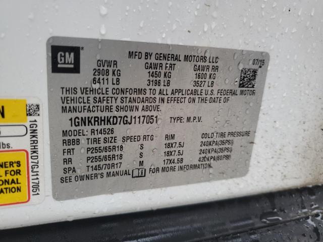 2016 CHEVROLET TRAVERSE L 1GNKRHKD7GJ117051