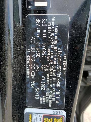 2025 KIA K4 EX 3KPFU4DE9SE087712