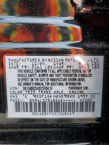 2025 NISSAN SENTRA SV 3N1AB8CV4SY268419