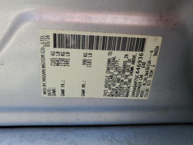2016 NISSAN MAXIMA 3.5 - 1N4AA6AP7GC446936