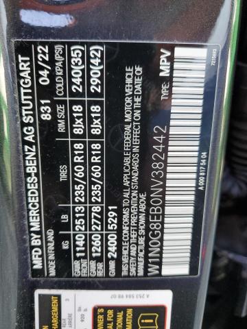 2022 MERCEDES-BENZ GLC 300 4M W1N0G8EB0NV382442