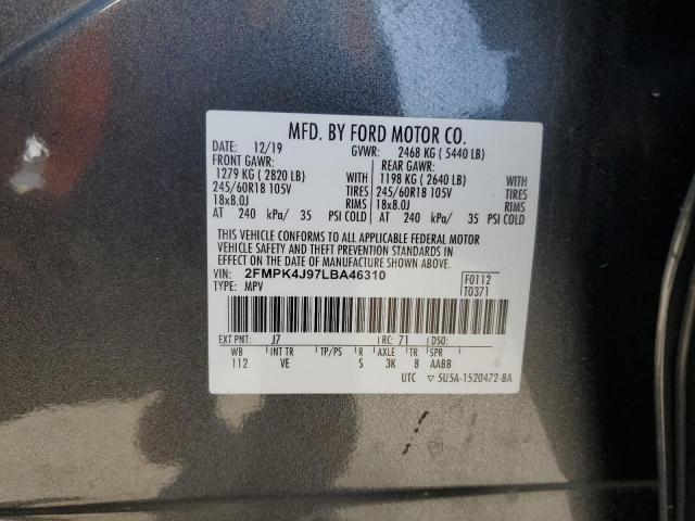 2020 FORD EDGE SEL - 2FMPK4J97LBA46310