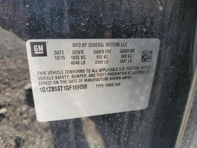 2016 CHEVROLET MALIBU LS 1G1ZB5ST1GF189098