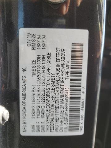 2019 HONDA CR-V EXL 5J6RW1H86KA009413
