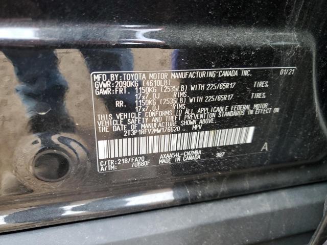 2021 TOYOTA RAV4 XLE - 2T3P1RFV2MW176620