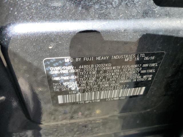 2017 SUBARU FORESTER 2 - JF2SJAEC6HH416812