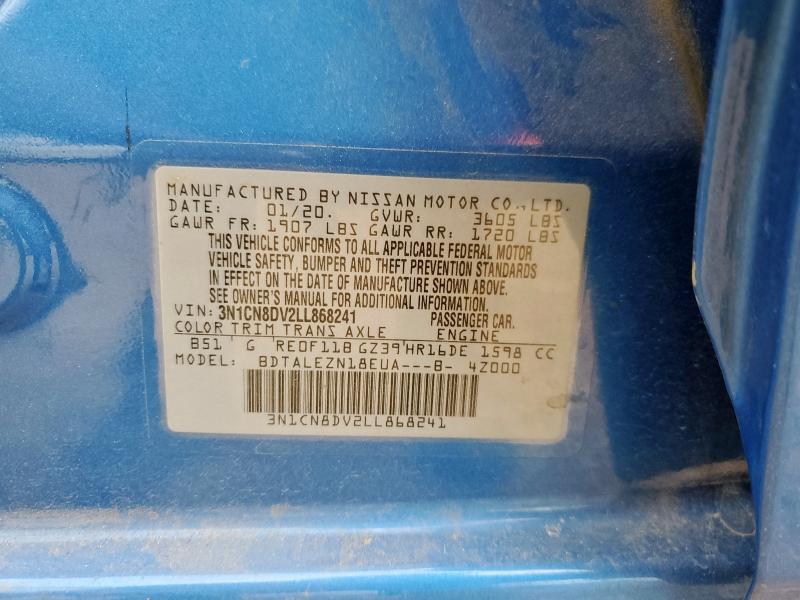 2020 NISSAN VERSA S - 3N1CN8DV2LL868241