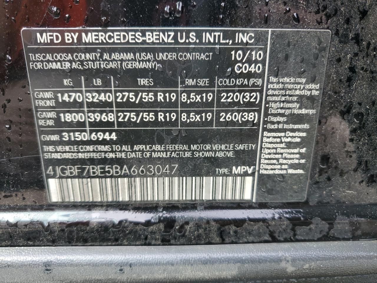 MERCEDES-BENZ GL-CLASS 450 4MATIC