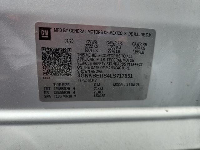 2020 CHEVROLET BLAZER RS - 3GNKBERS4LS717851
