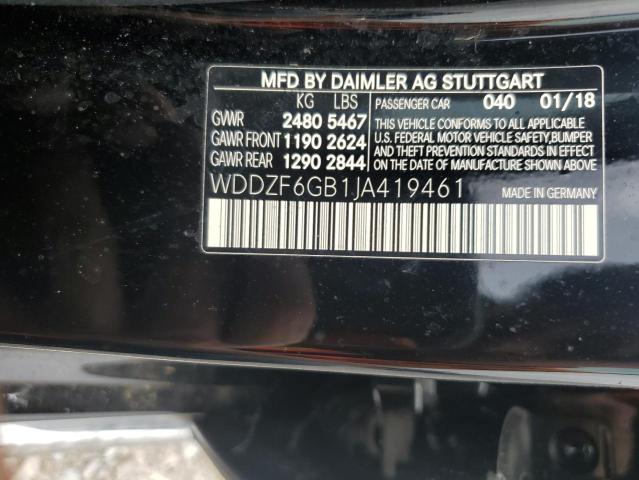 2018 MERCEDES-BENZ E 400 4MAT - WDDZF6GB1JA419461