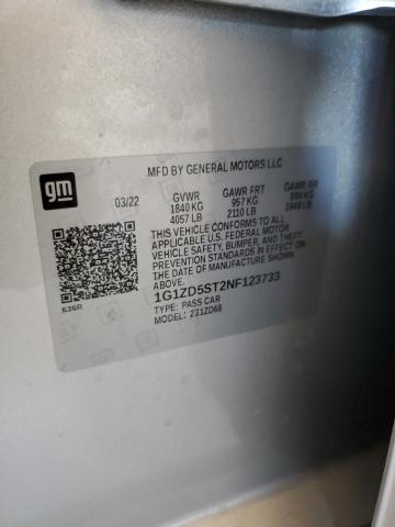 2022 CHEVROLET MALIBU LT 1G1ZD5ST2NF123733