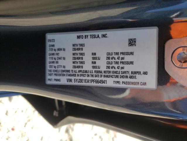 2023 TESLA MODEL 3 - 5YJ3E1EA1PF664941