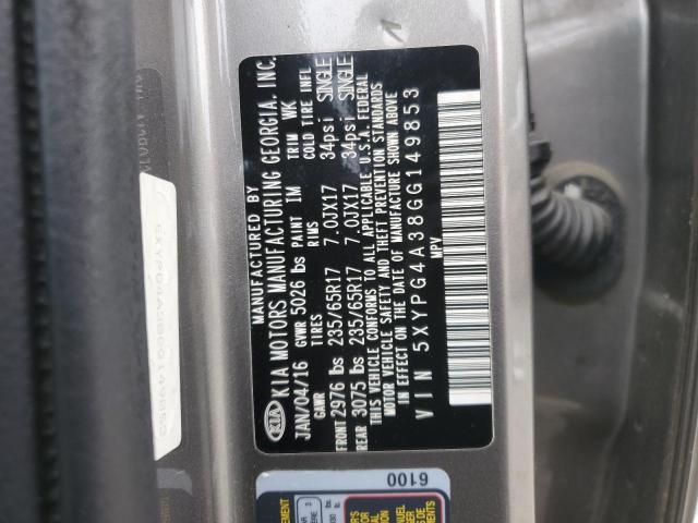 2016 KIA SORENTO - 5XYPG4A38GG149853