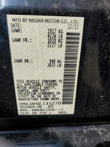 2016 NISSAN ALTIMA 2.5 - 1N4AL3AP1GC135270