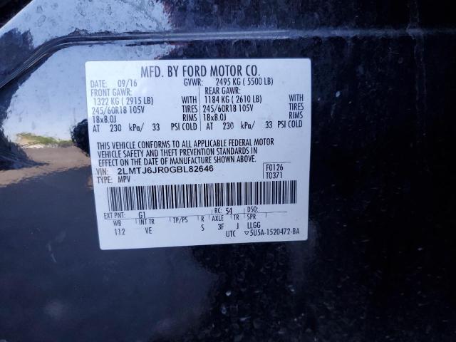 2016 LINCOLN MKX PREMIE 2LMTJ6JR0GBL82646