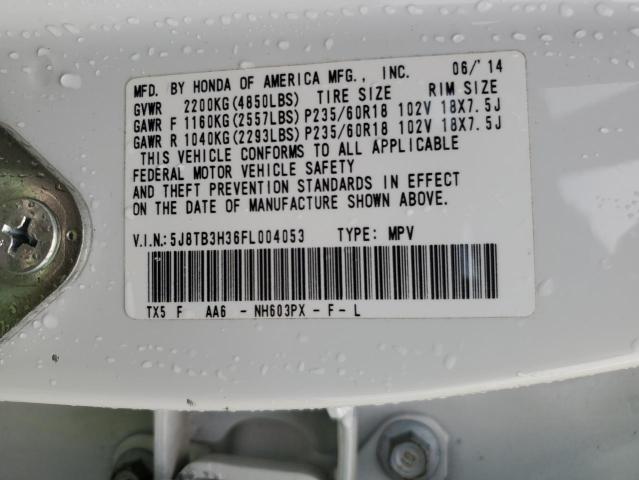 2015 ACURA RDX 5J8TB3H36FL004053