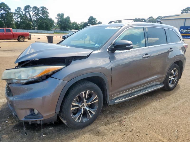 Vin: 5tdkkrfh5gs125944, lot: 58374945, toyota highlander xle 2016 img_1