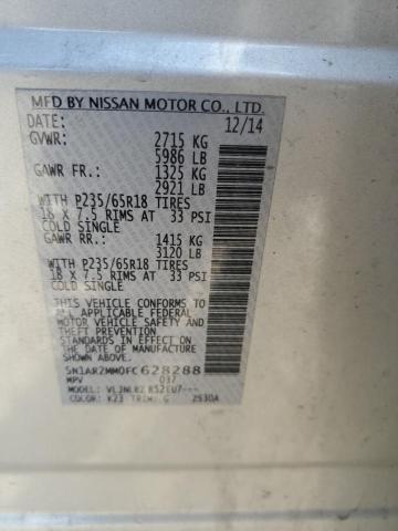 2015 NISSAN PATHFINDER - 5N1AR2MM0FC628288