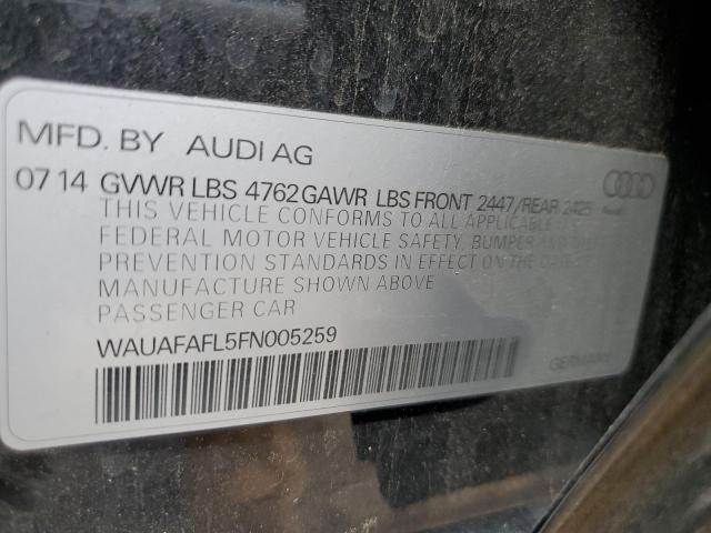 2015 AUDI A4 PREMIUM - WAUAFAFL5FN005259