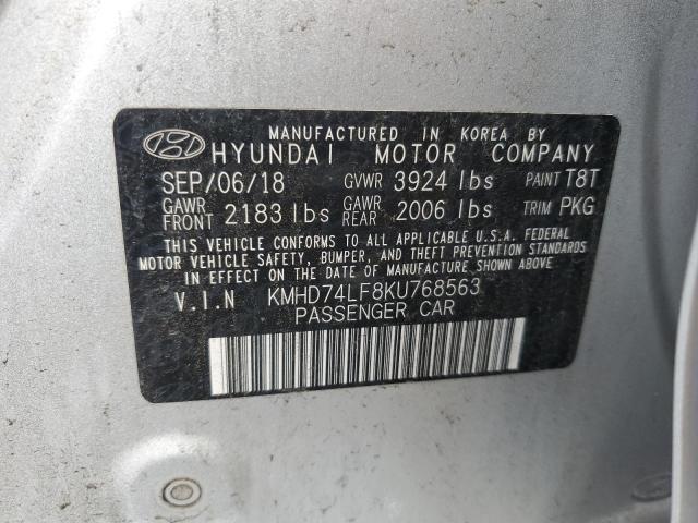 2019 HYUNDAI ELANTRA SE - KMHD74LF8KU768563