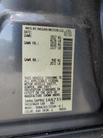 2016 NISSAN ALTIMA 2.5 - 1N4AL3AP9GC166735