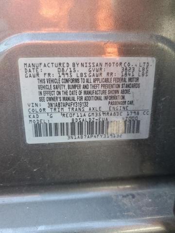 2015 NISSAN SENTRA S - 3N1AB7AP4FY319132
