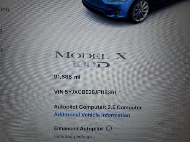 2018 TESLA MODEL X 5YJXCBE28JF118361