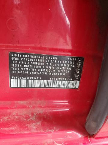 2011 VOLKSWAGEN GOLF - WVWDM7AJ6BW194734