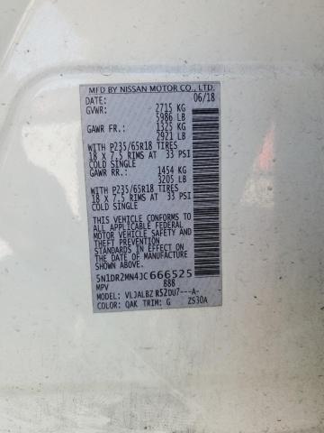 2018 NISSAN PATHFINDER - 5N1DR2MN4JC666525