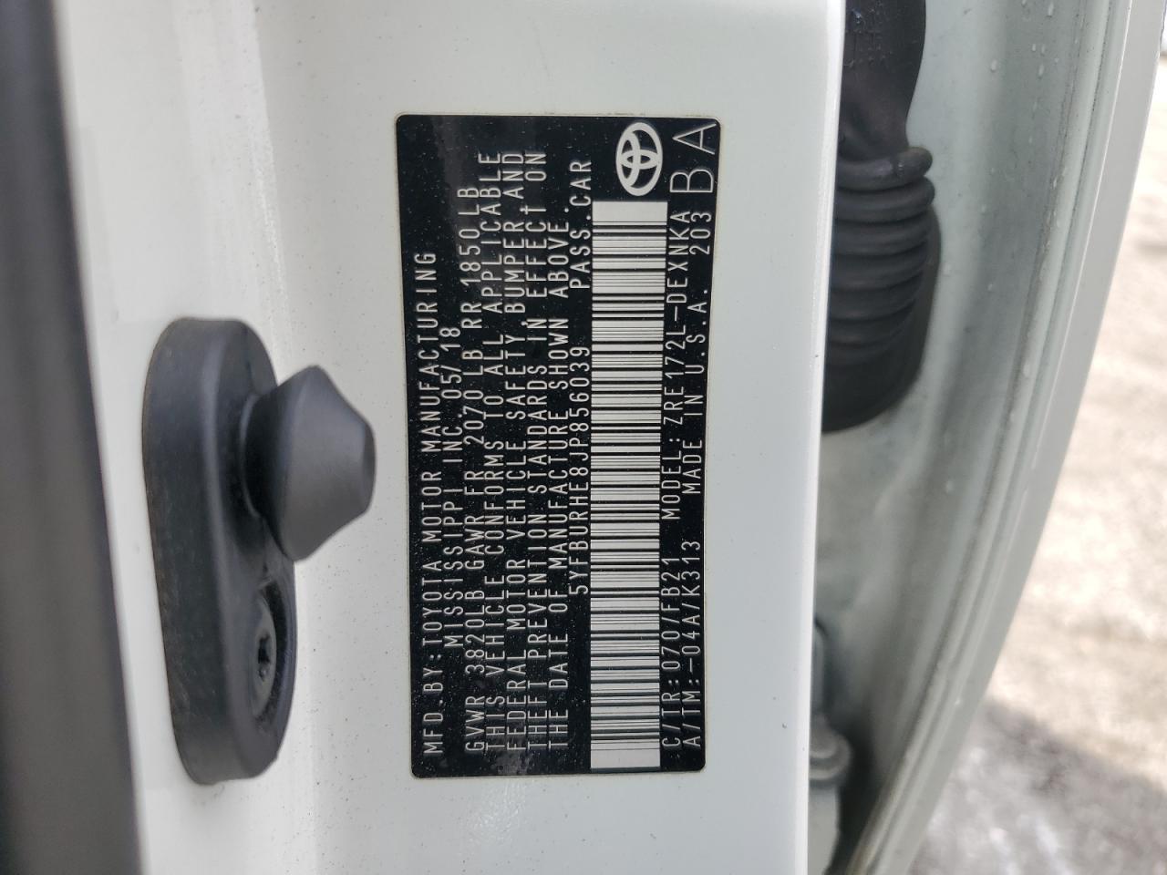 Toyota Corolla l 2018