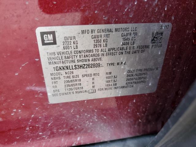 2017 GMC ACADIA SLE - 1GKKNLLS3HZ262809