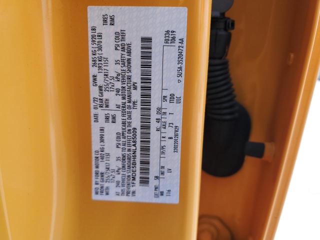 2022 FORD BRONCO BAS - 1FMDE5BH6NLA85009