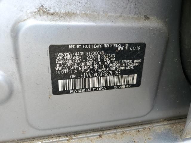 2016 SUBARU WRX STI JF1VA2M65G9826383
