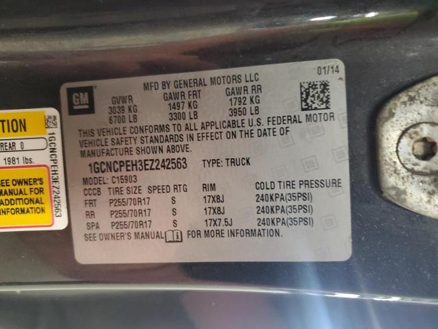 2014 CHEVROLET SILVERADO - 1GCNCPEH3EZ242563