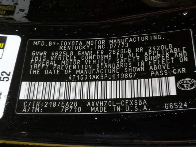 2023 TOYOTA CAMRY SE N - 4T1G31AK9PU619867