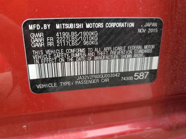 2016 MITSUBISHI LANCER ES JA32V2FW3GU003042
