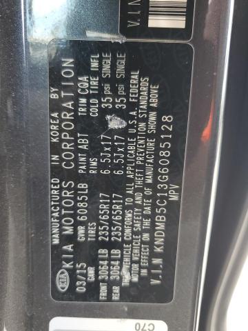 2016 KIA SEDONA LX KNDMB5C13G6085128